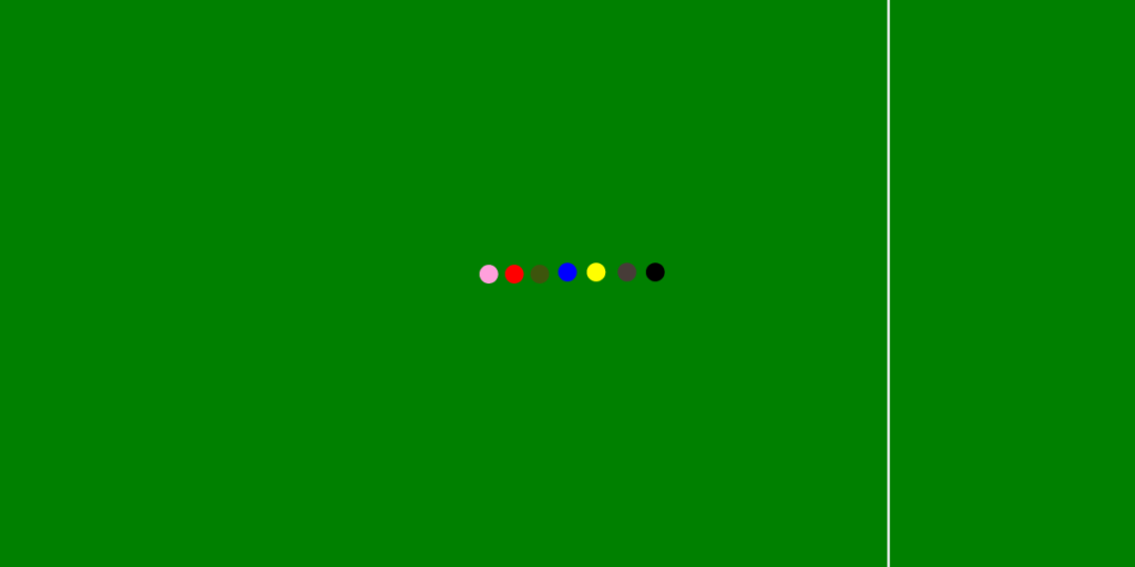 Snooker practice colours drill
